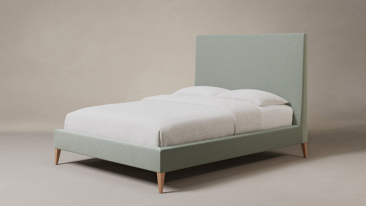 The Essex Bed - Performance Velvet Seafoam