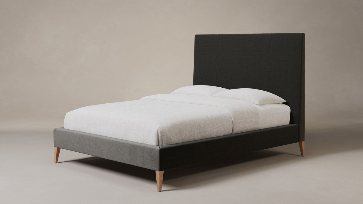 The Essex Bed - Performance Velvet Slate