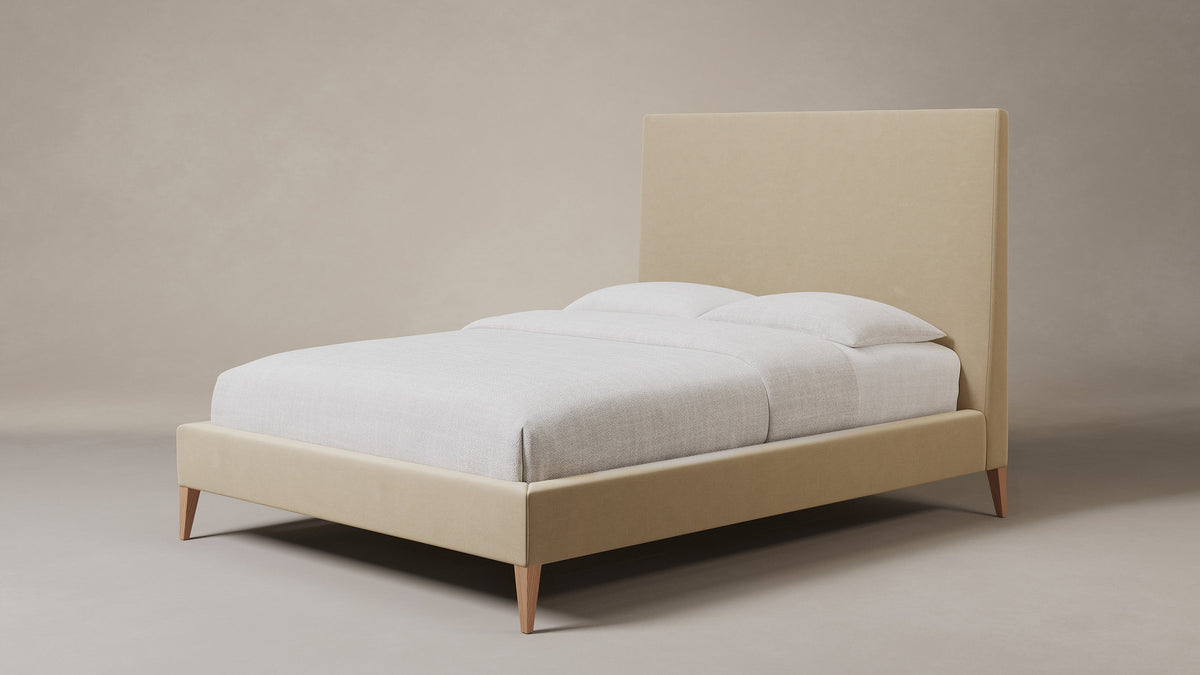 The Essex Bed - Performance Velvet Taupe