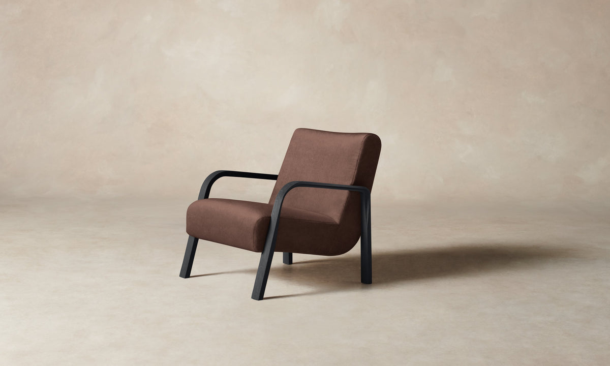 The Felix Chair - Marled Alpaca Velvet Molasses