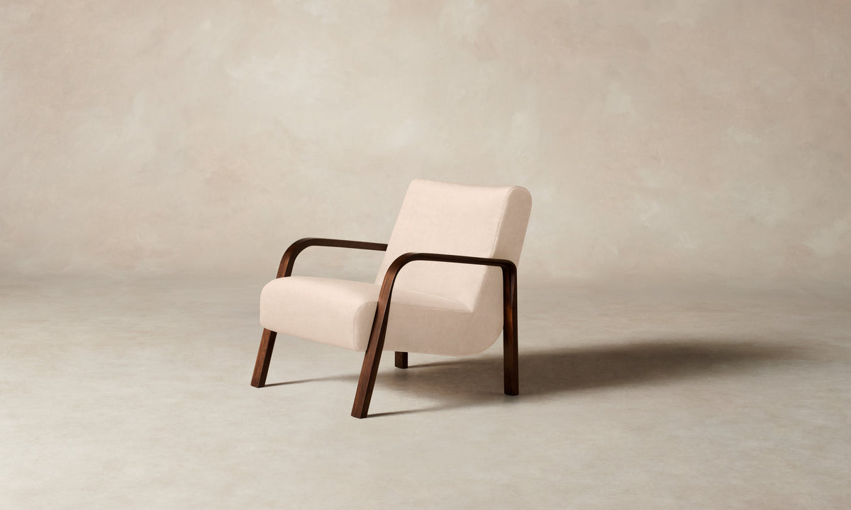 The Felix Chair - Marled Alpaca Velvet Rosette
