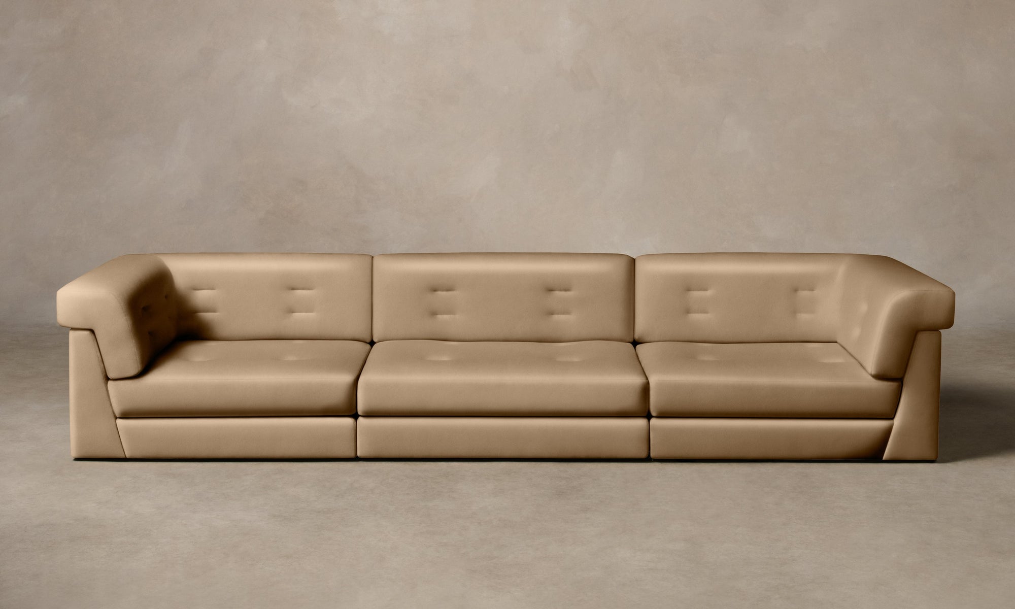 The Forma Modular Sofa - Costa Leather Ridge