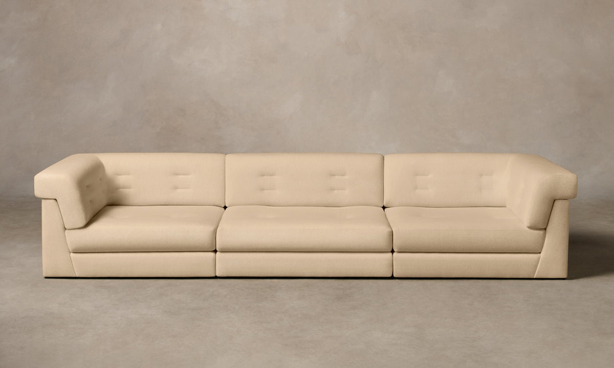 The Forma Modular Sofa - Deep Pile Mohair Doe