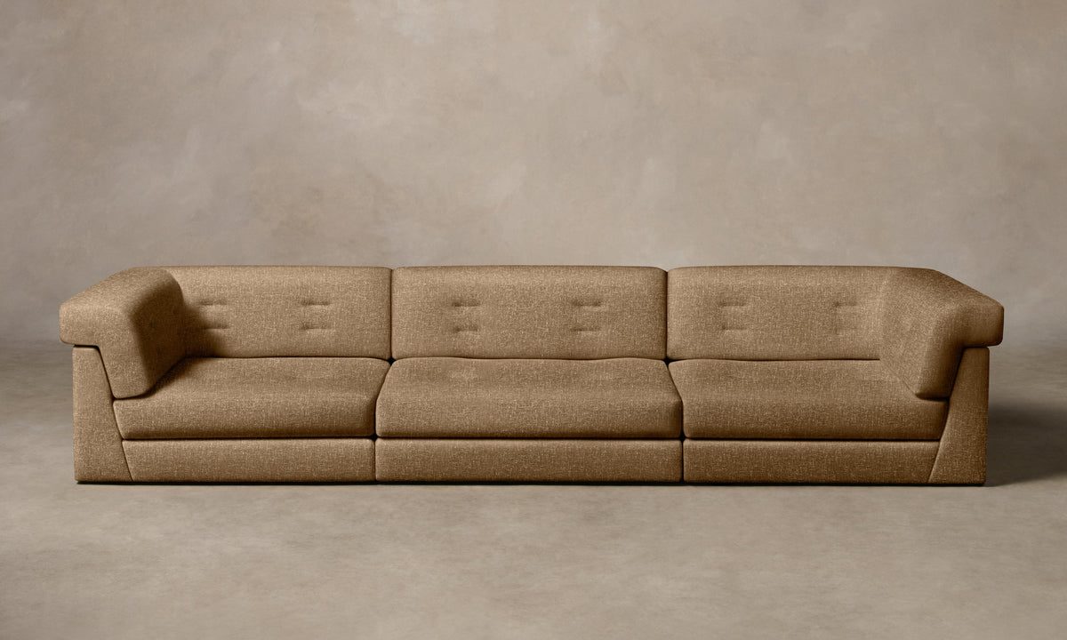 The Forma Modular Sofa - Heritage Belgian Linen Chai