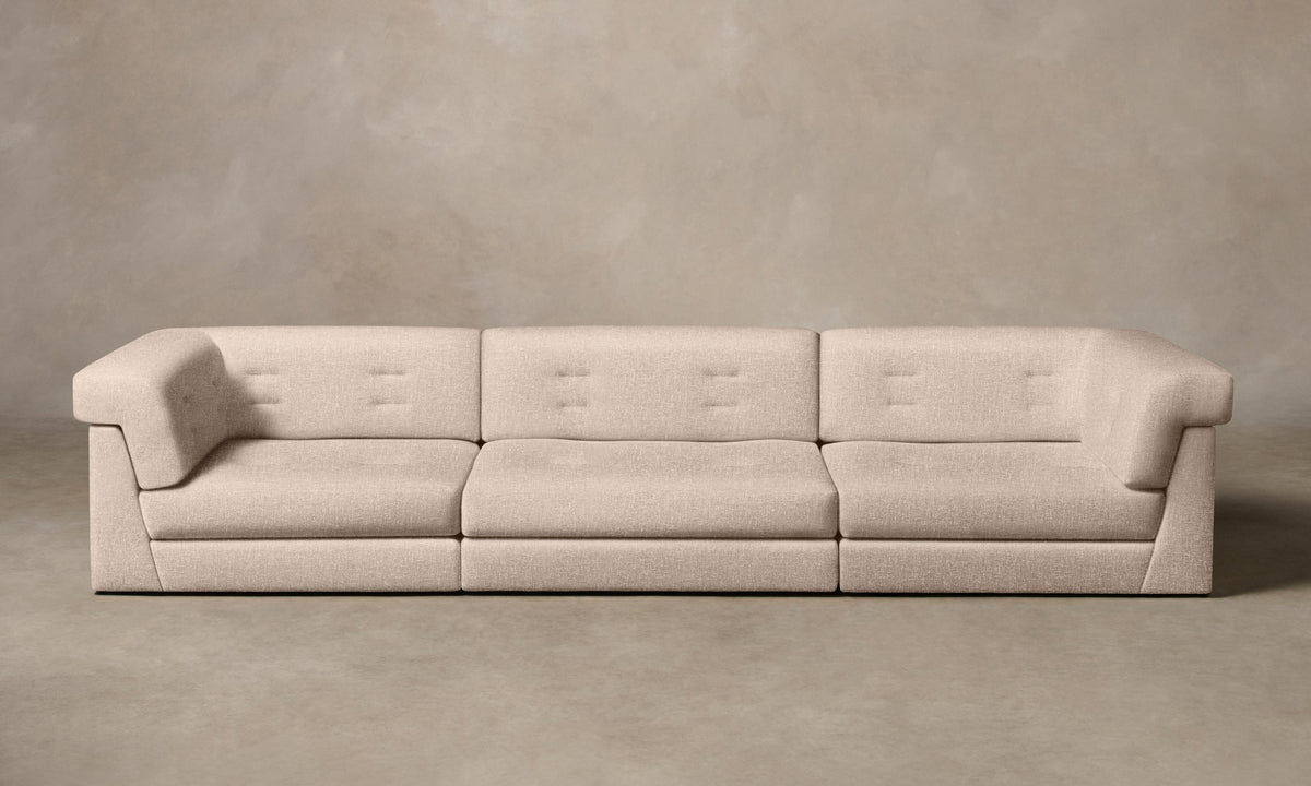 The Forma Modular Sofa - Heritage Belgian Linen Petal