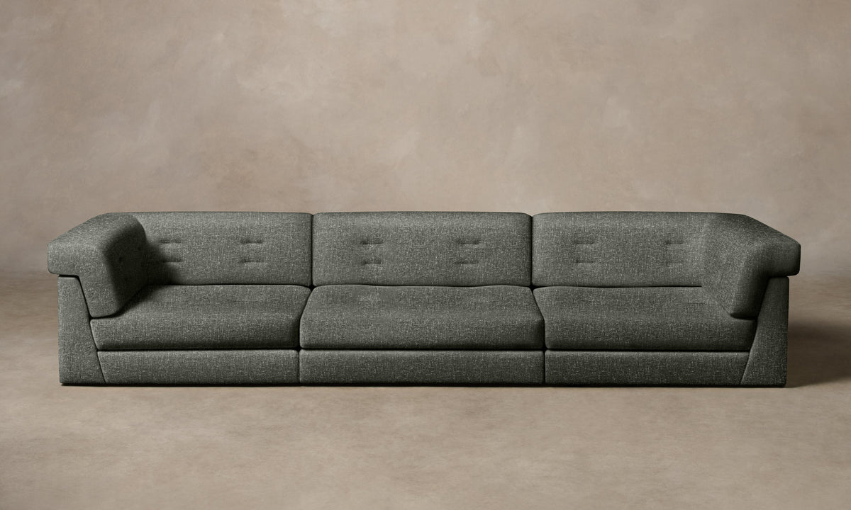 The Forma Modular Sofa - Heritage Belgian Linen Thyme