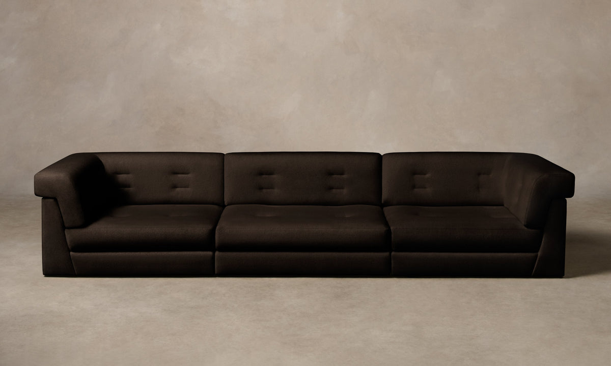 The Forma Modular Sofa - Mohair Chocolate