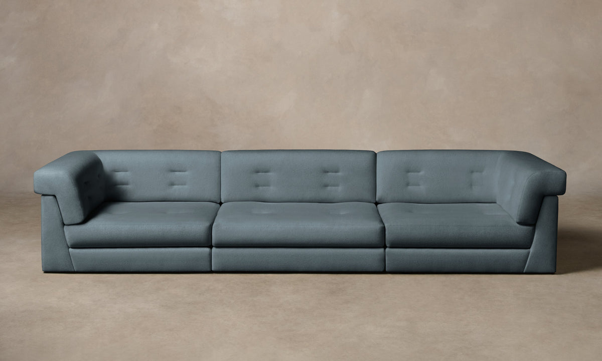The Forma Modular Sofa - Mohair Slate Blue