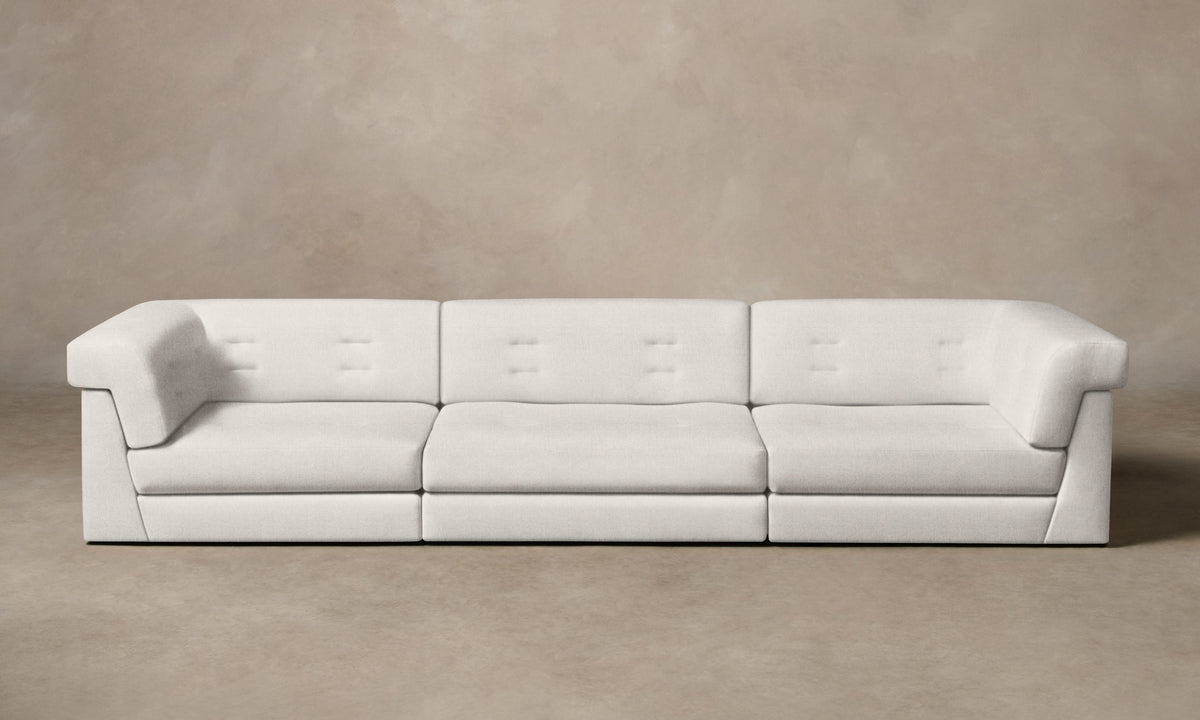 The Forma Modular Sofa - Performance Linen Weave Pure White