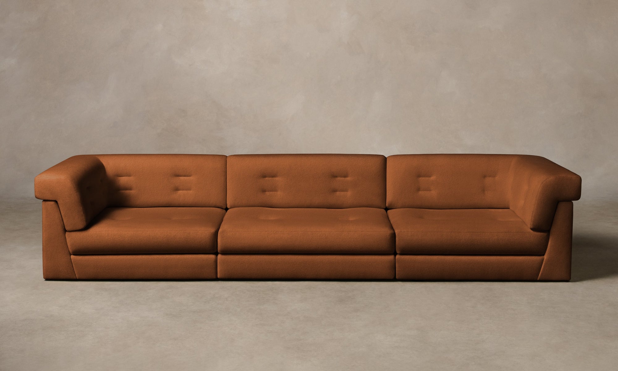 The Forma Modular Sofa - Performance Velvet Cider