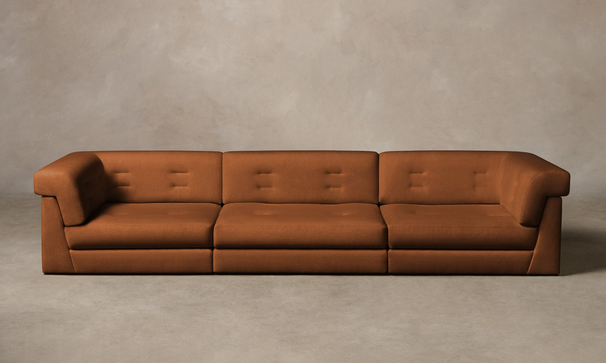 The Forma Modular Sofa - Performance Velvet Cider
