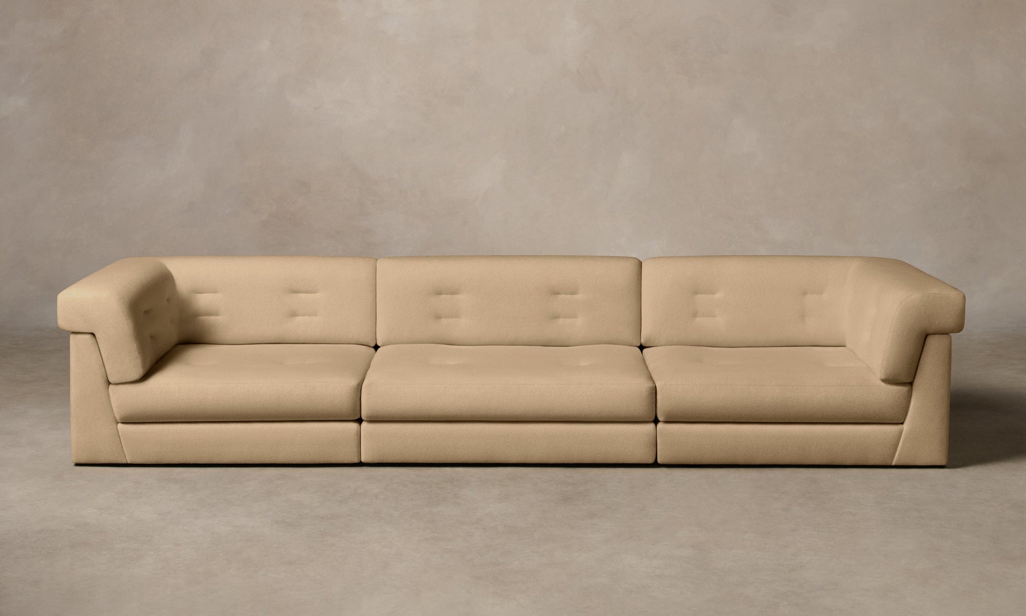 The Forma Modular Sofa - Performance Velvet Taupe