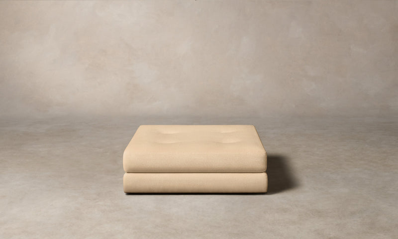 The Forma Ottoman - Deep Pile Mohair Doe