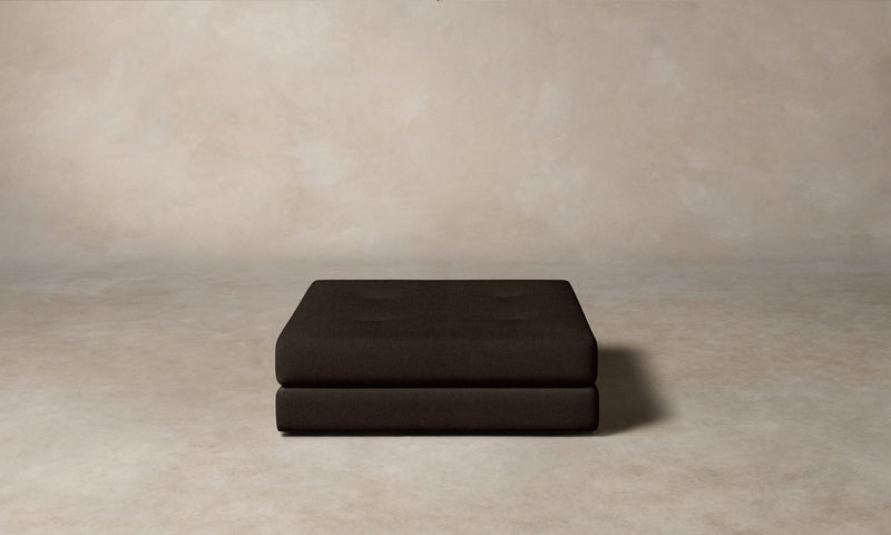 The Forma Ottoman - Italian Brushed Wool Cocoa