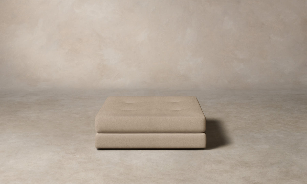 The Forma Ottoman - Italian Brushed Wool Fox