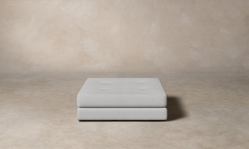 The Forma Ottoman - Italian Brushed Wool Moon