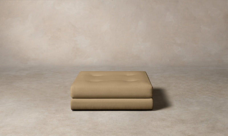 The Forma Ottoman - Mohair Almond