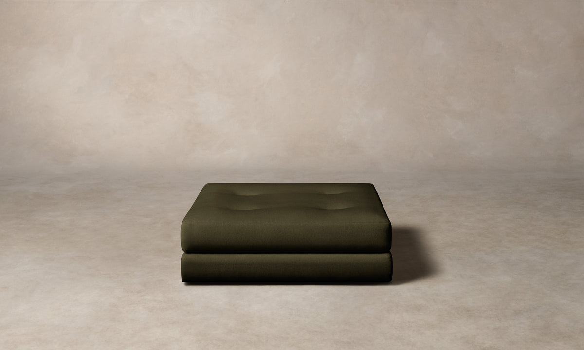 The Forma Ottoman - Mohair Moss
