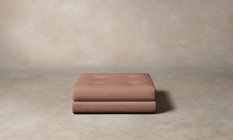 The Forma Ottoman - Mohair Peony