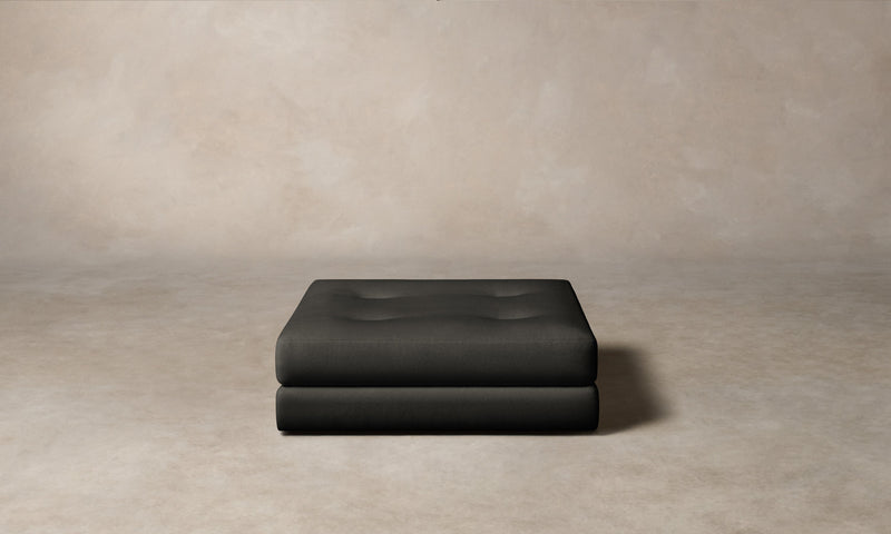The Forma Ottoman - Performance Velvet Slate