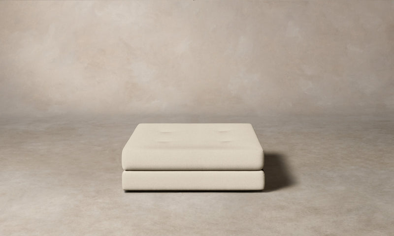 The Forma Ottoman - Performance Woven Chenille Desert