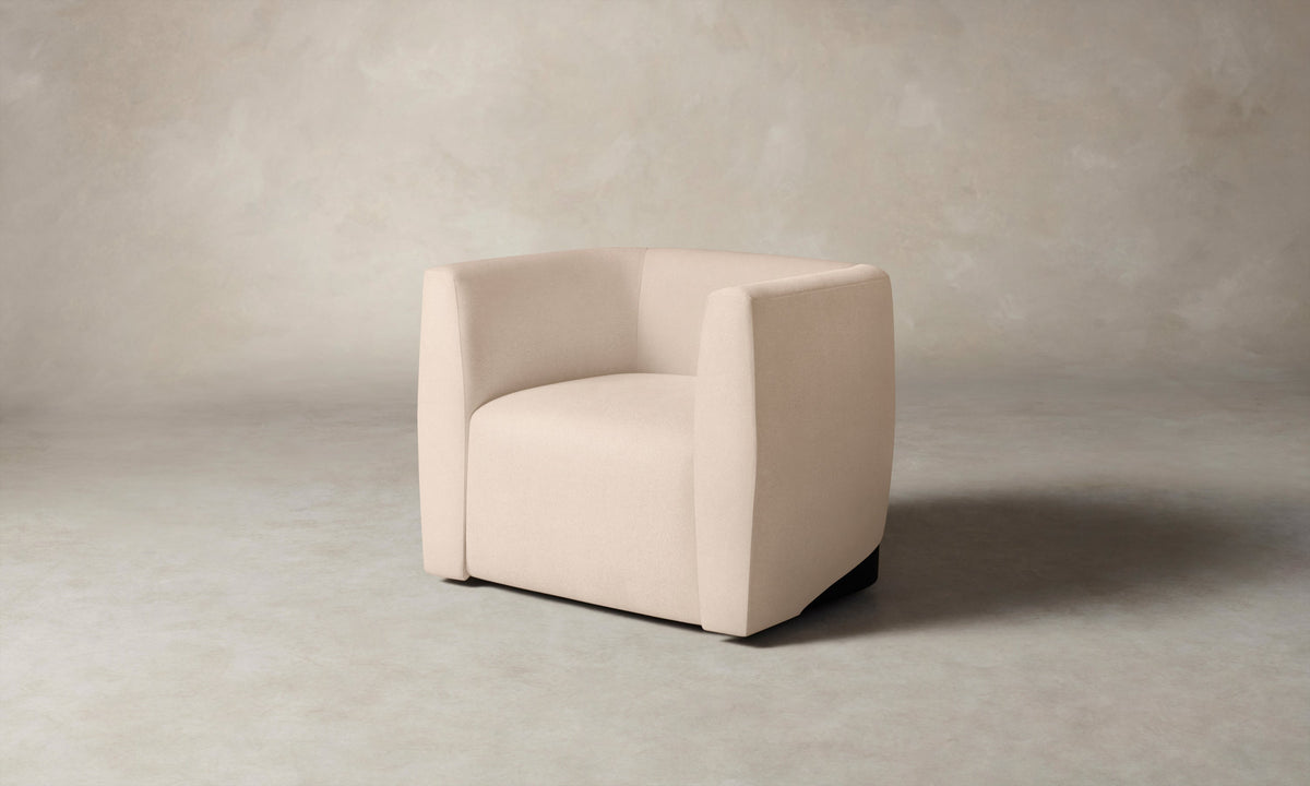 The Henri Swivel Chair - Marled Alpaca Velvet Rosette