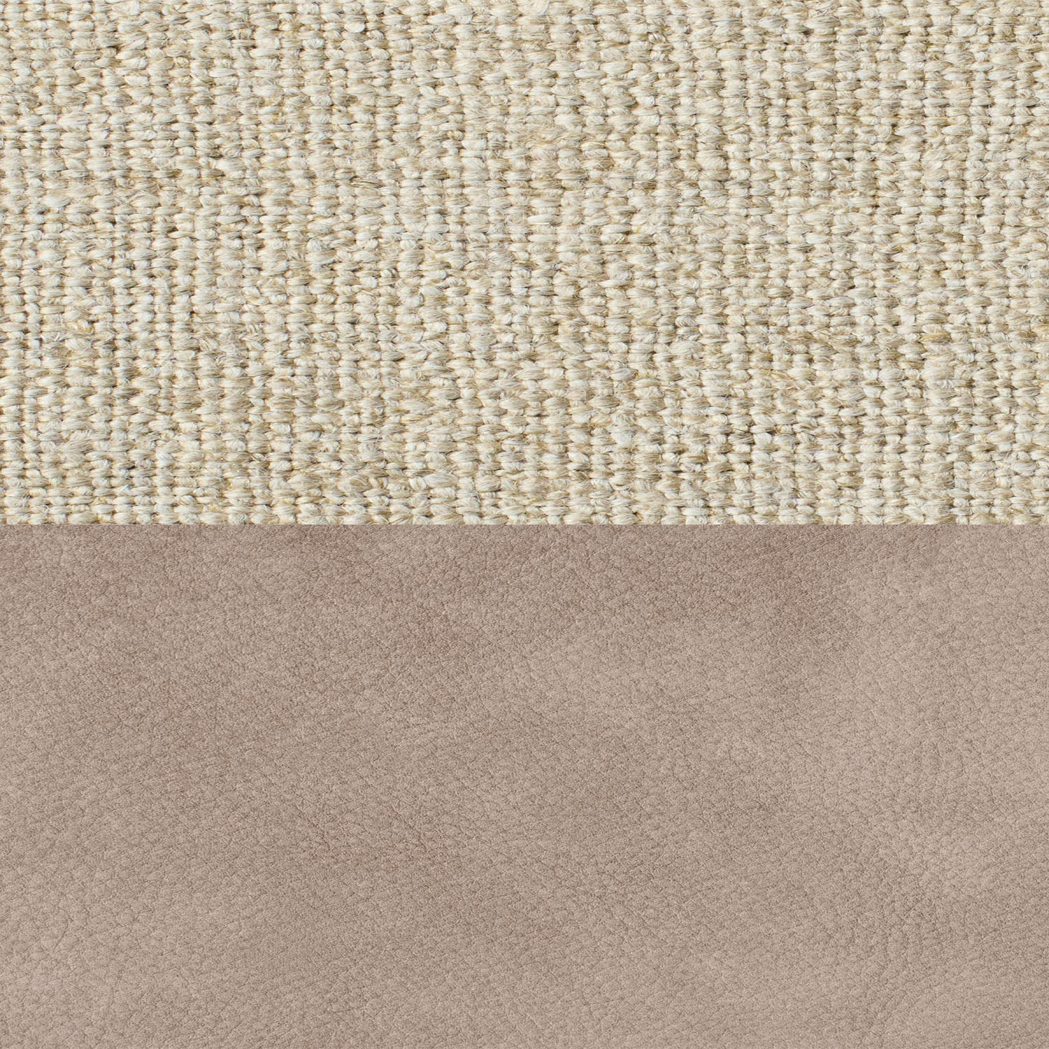 Mixed Materials - Heritage Belgian Linen Husk and Nubuck Leather Fawn