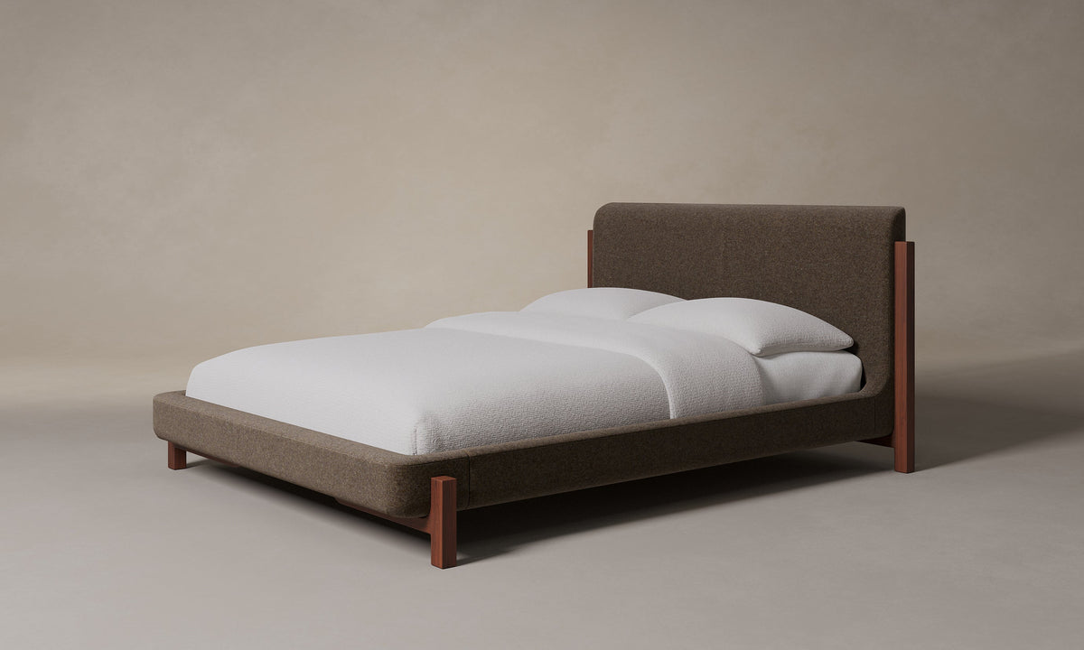 The Irene Bed - Italian Brushed Wool Cocoa