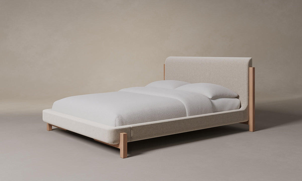 The Irene Bed - Italian Brushed Wool Fox