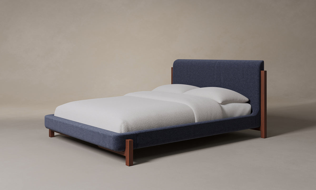 The Irene Bed - Italian Brushed Wool Harbor
