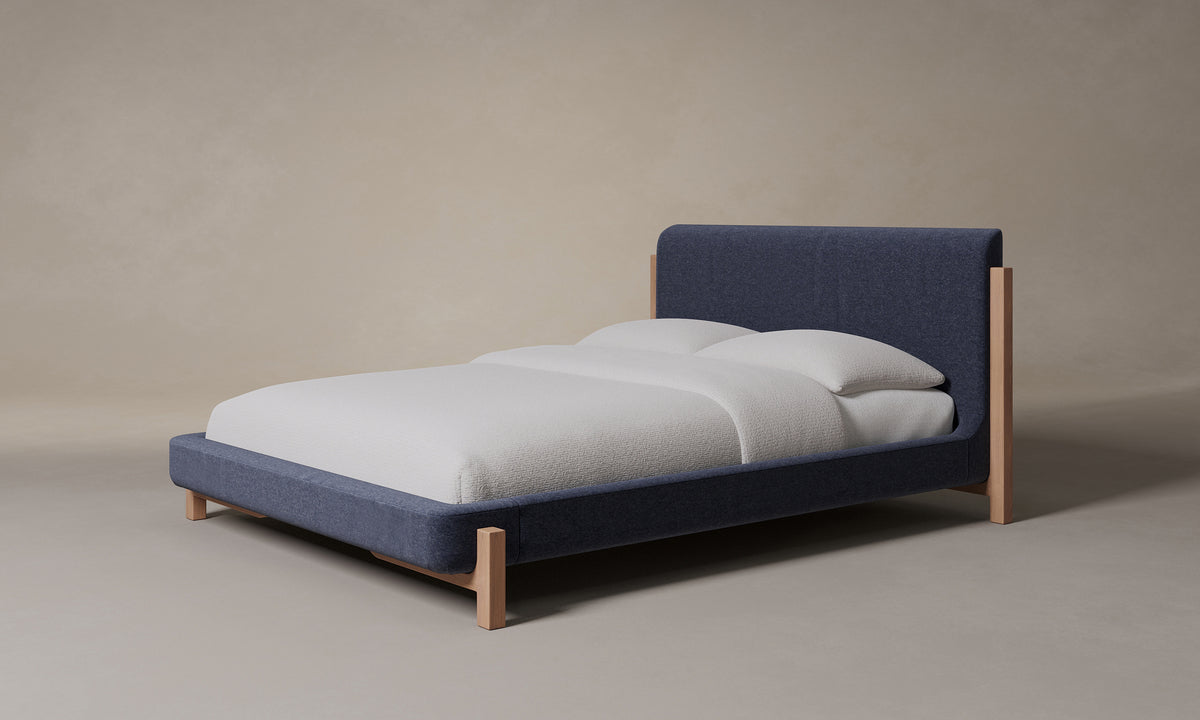The Irene Bed - Italian Brushed Wool Harbor