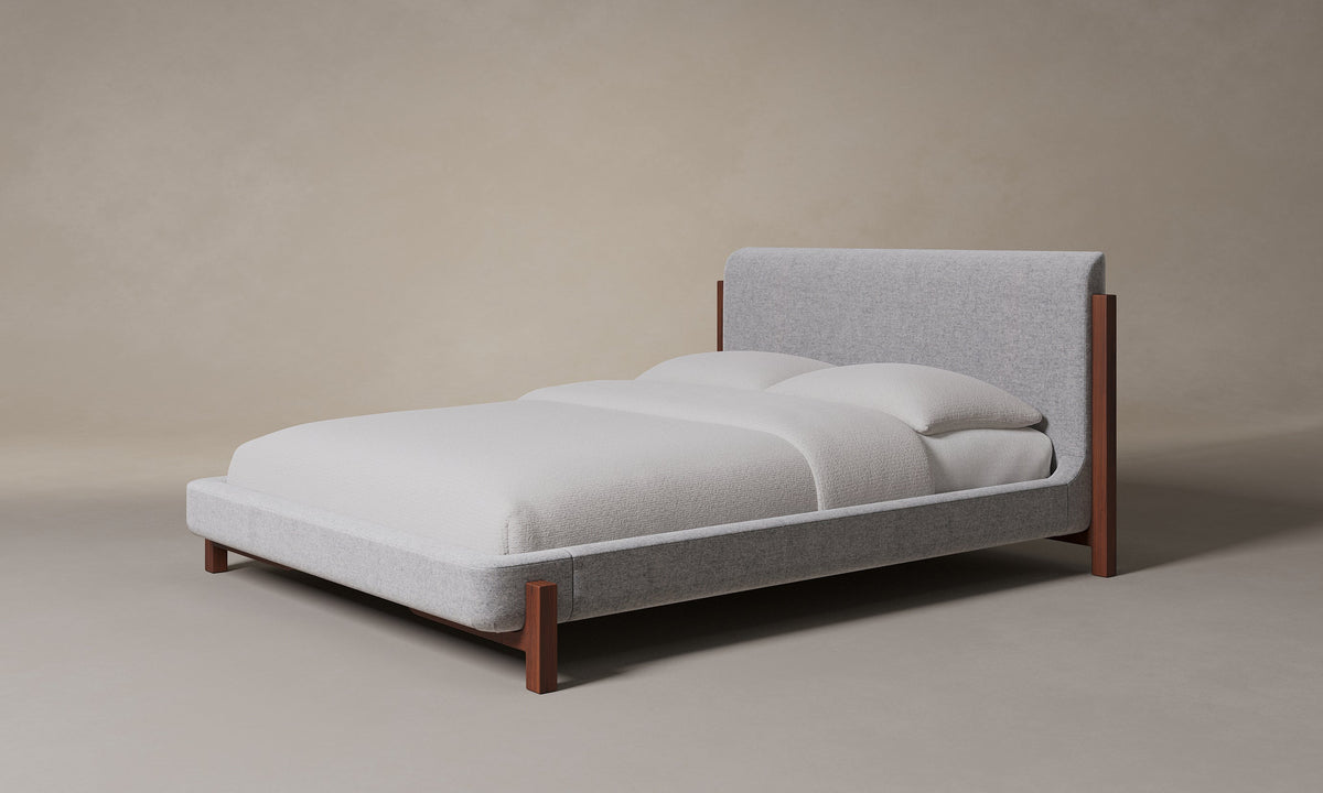 The Irene Bed - Italian Brushed Wool Moon