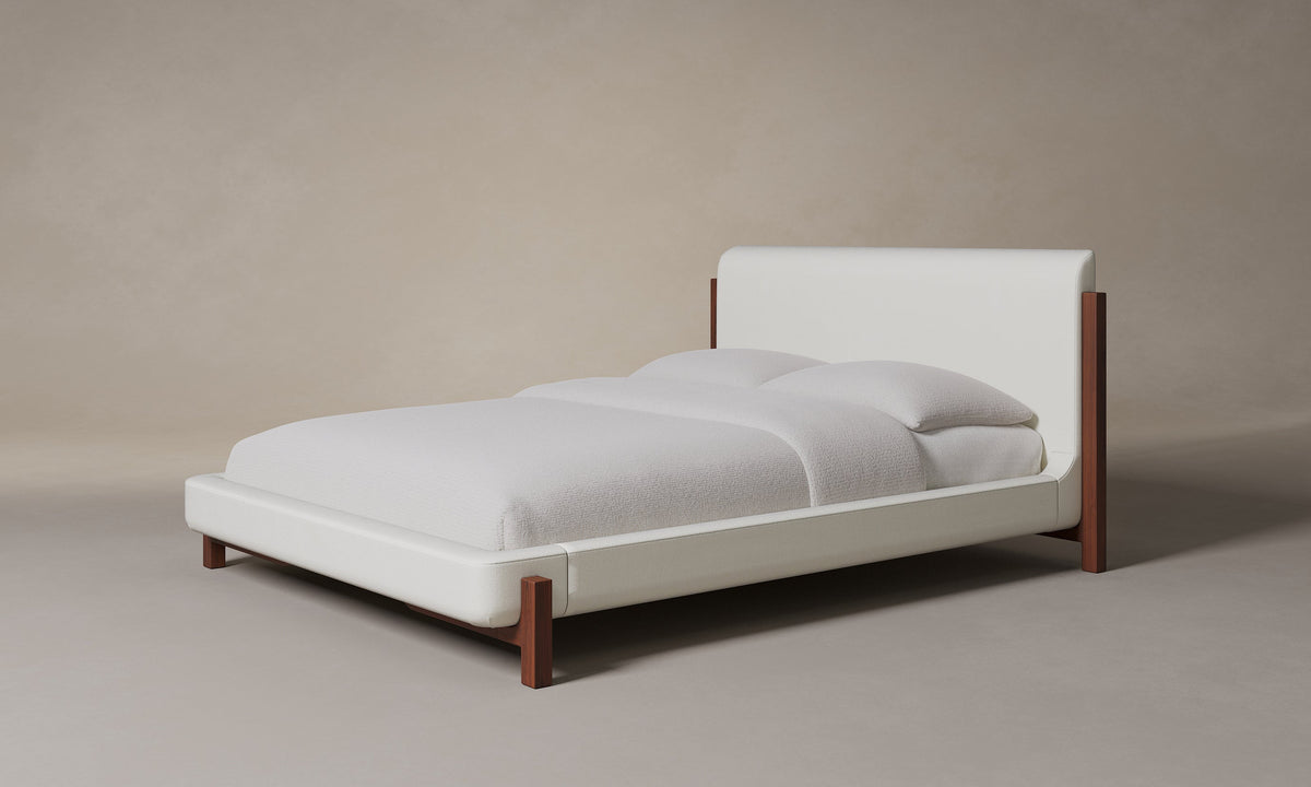 The Irene Bed - Italian Brushed Wool Vanilla