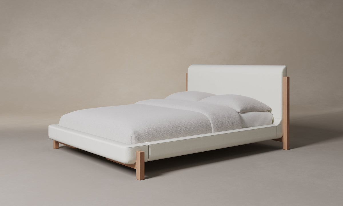 The Irene Bed - Italian Brushed Wool Vanilla