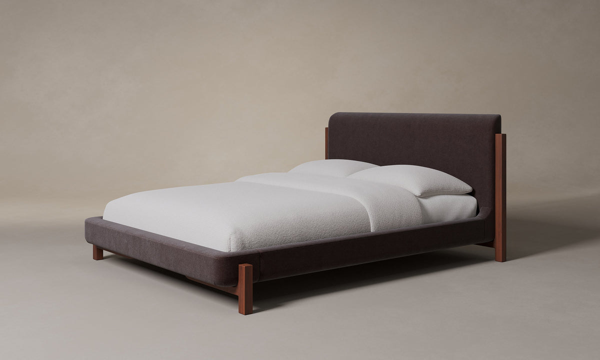 The Irene Bed - Marled Alpaca Velvet Molasses