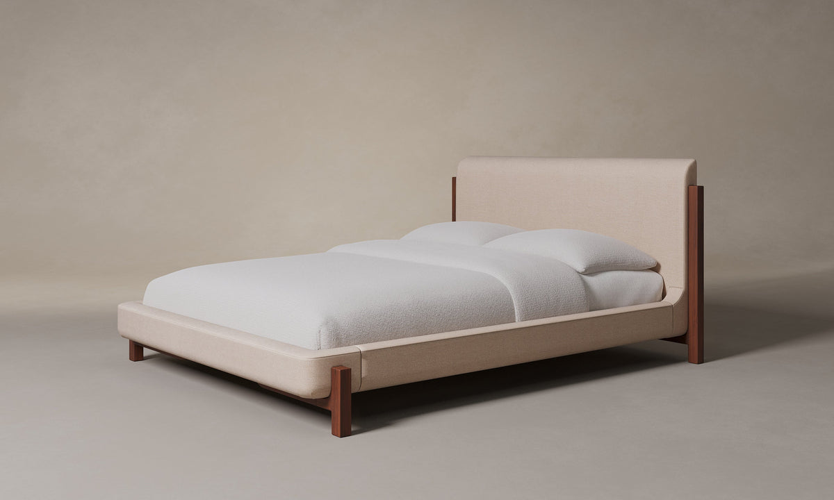 The Irene Bed - Marled Alpaca Velvet Rosette