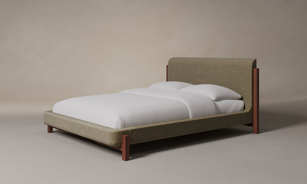 The Irene Bed - Mohair Almond