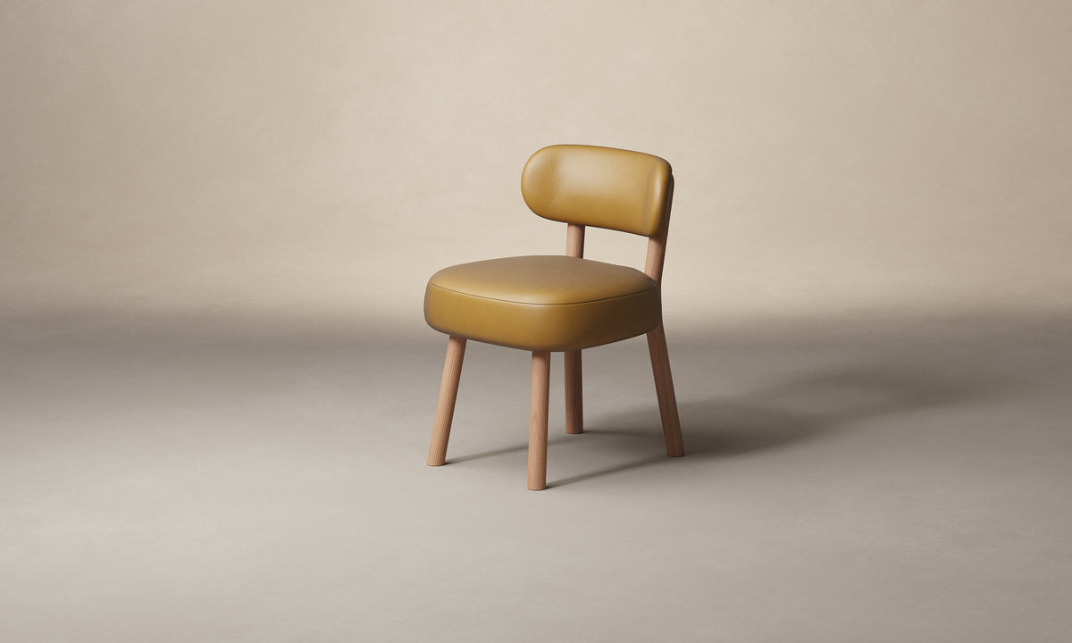 The Jane Dining Chair - Costa Leather Nutmeg