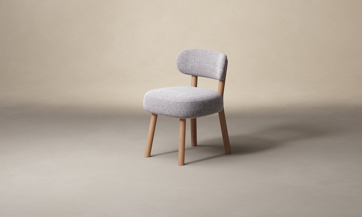 The Jane Dining Chair - Heritage Belgian Linen Agate