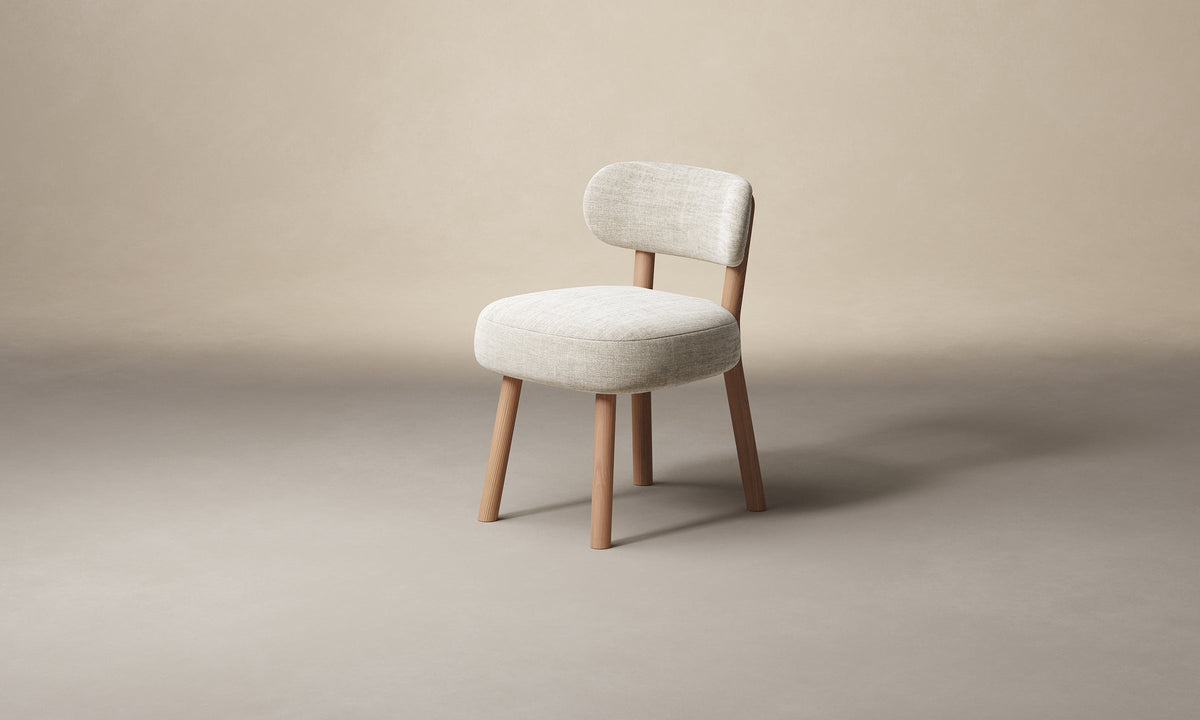 The Jane Dining Chair - Heritage Belgian Linen Alder