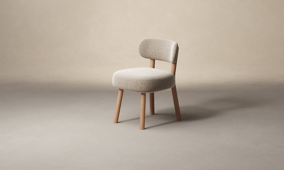The Jane Dining Chair - Heritage Belgian Linen Husk