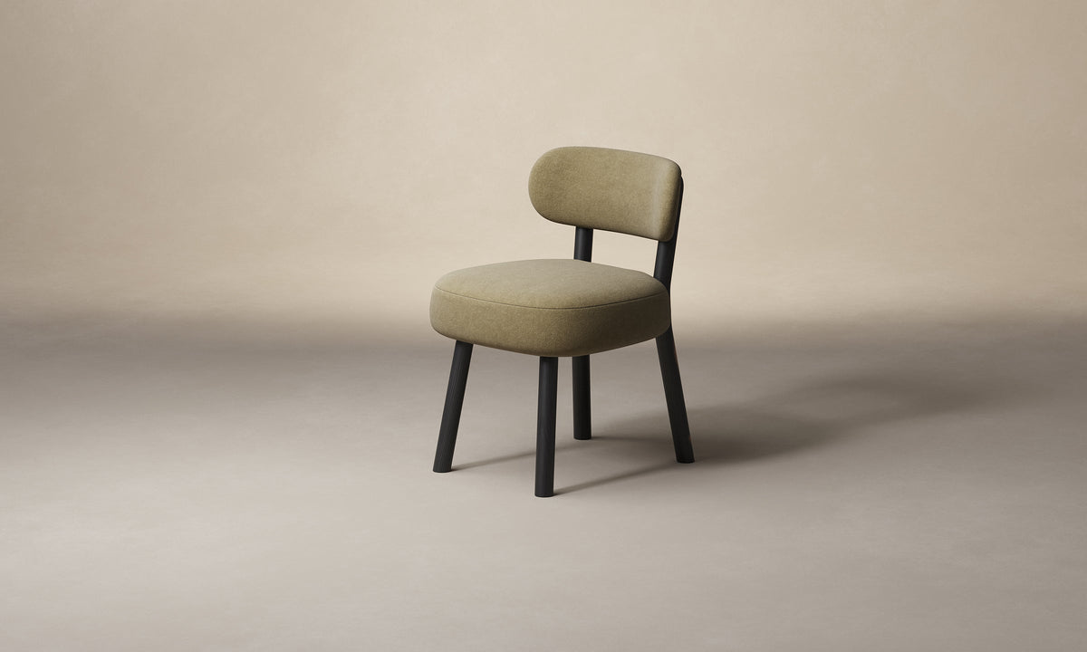 The Jane Dining Chair - Mohair Almond