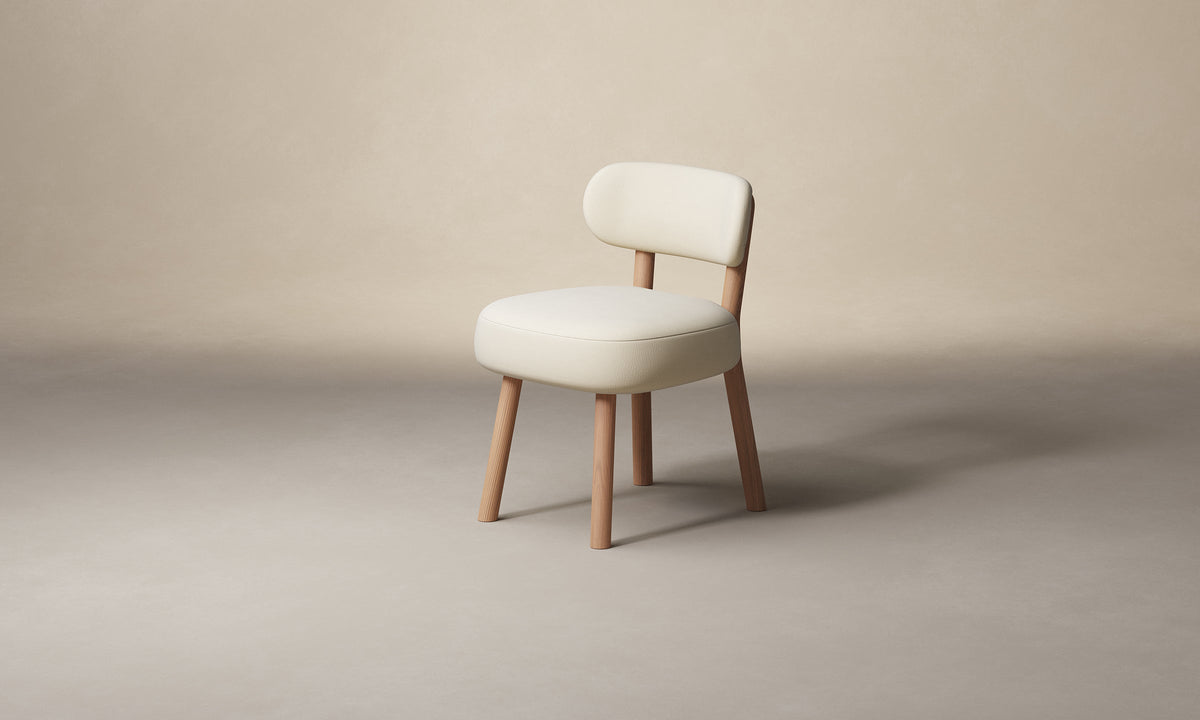 The Jane Dining Chair - Nubuck Leather Sail