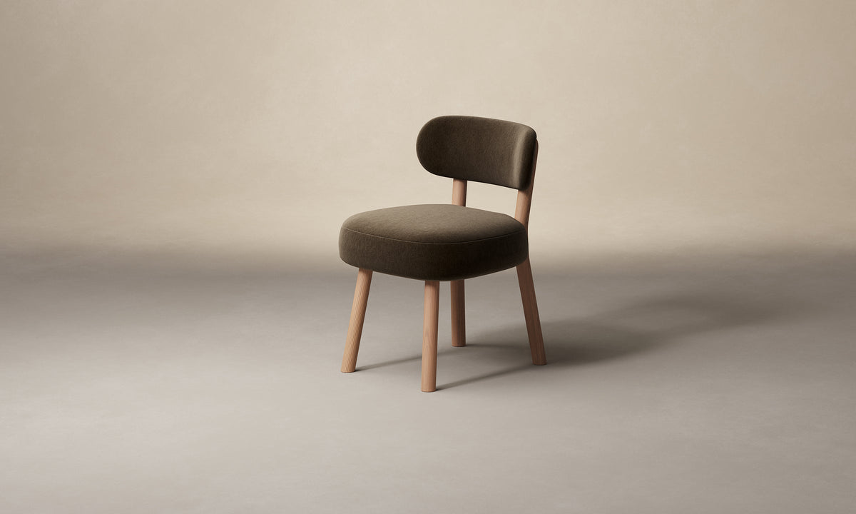 The Jane Dining Chair - Performance Velvet Bark