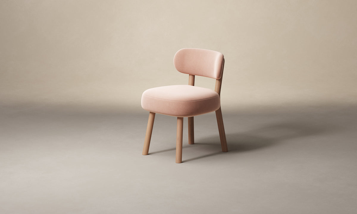 The Jane Dining Chair - Performance Velvet Blossom
