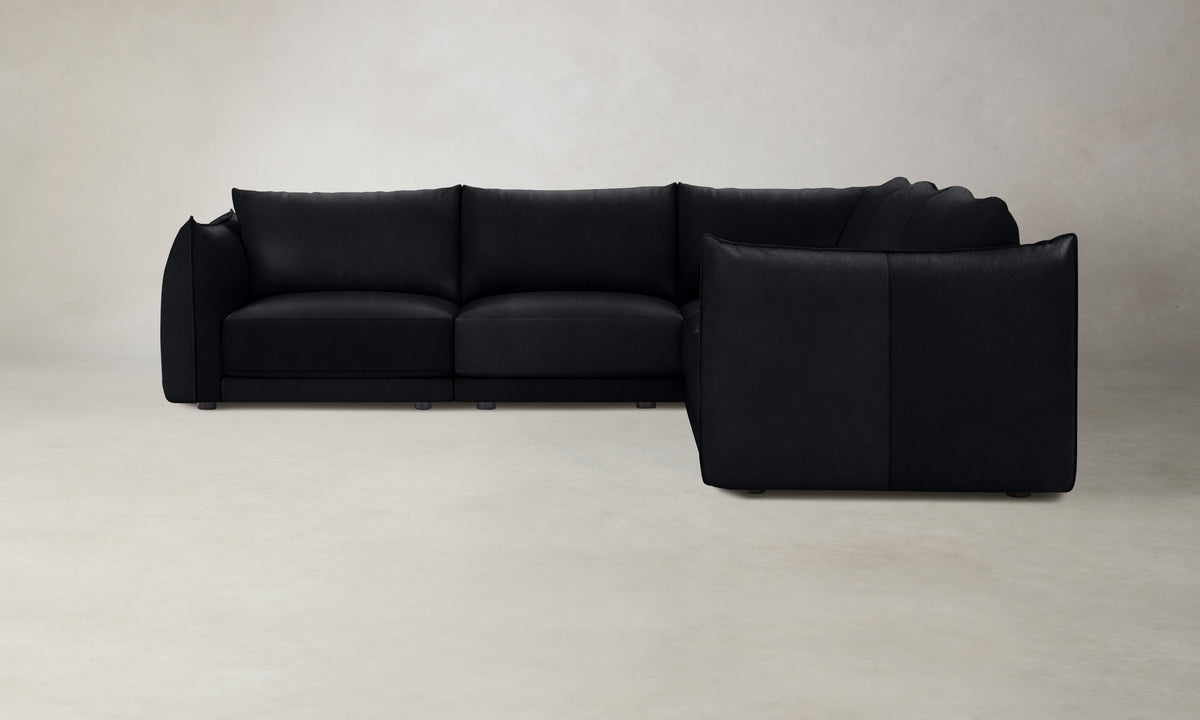 The Jones Modular Sectional - Costa Leather Jet