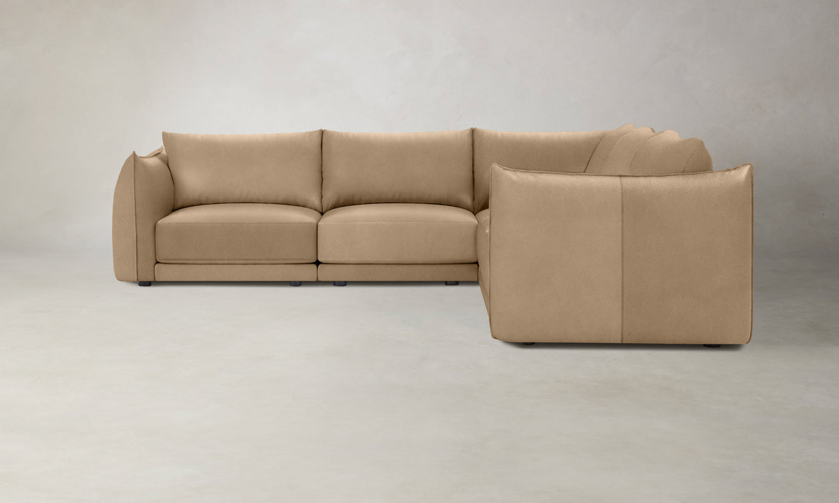 The Jones Modular Sectional - Costa Leather Ridge