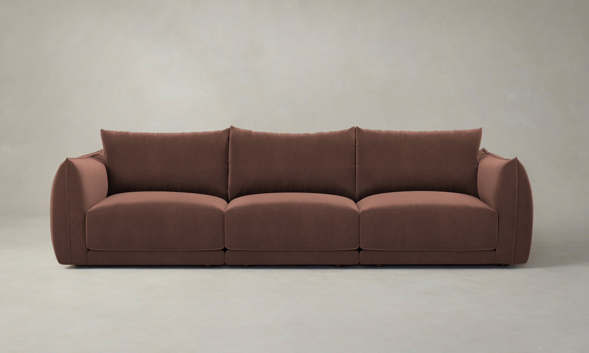 The Jones Modular Sofa - Marled Alpaca Velvet Molasses