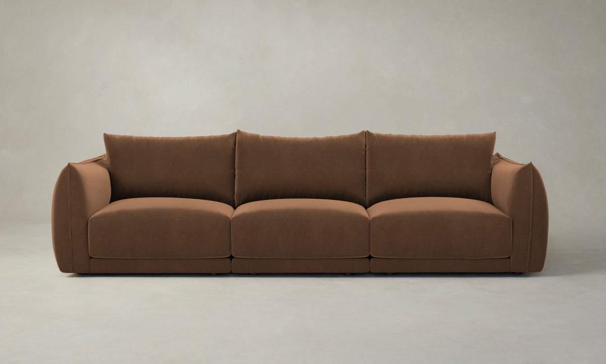 The Jones Modular Sofa - Marled Alpaca Velvet Whiskey