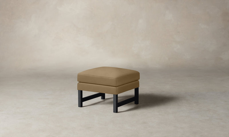 The Kaye Ottoman - Costa Leather Portobello